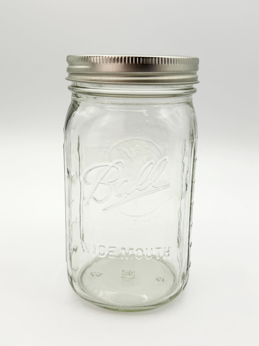 Wide-Mouth Quart Mason Jar