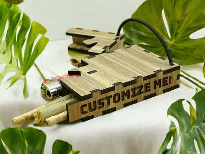 Custom TINDERBOX. Joint/blunt + lighter holder.